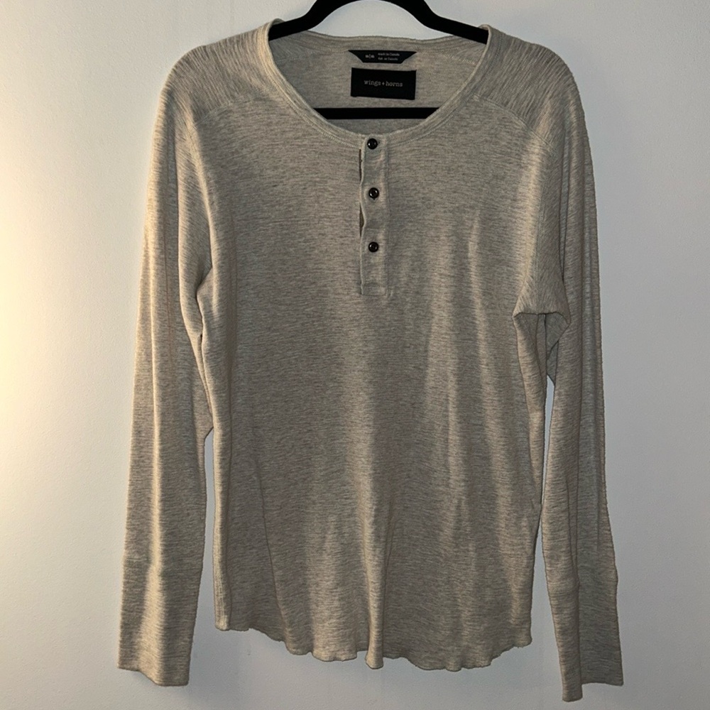 Wings + Horns Henley Sweater